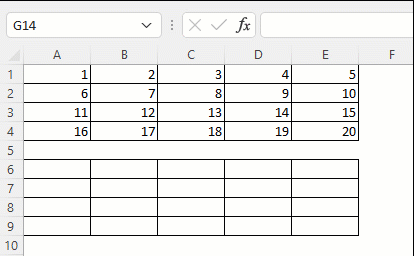 Excel Column Reference