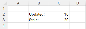 Updated vs Stale